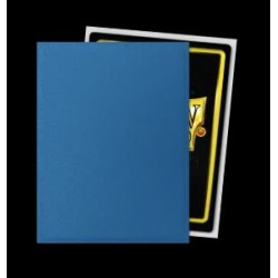 Dragon Shield - 100 Standard Size Matte Dual Sleeves - Special Edition - Cobalt/Silver